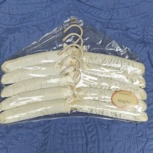 Elegant Cream Padded Hangers Set